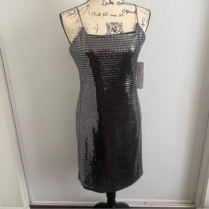 Almost Famous Large MIDI metallic dress